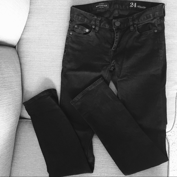 J. Crew Denim - SALE✨ J. Crew Matchstick Black Denim Jeans 24 R